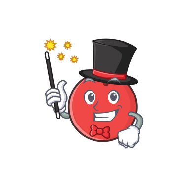 Sihirbaz bowling topu karakter karikatür