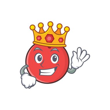 Kral bowling topu karakter karikatür