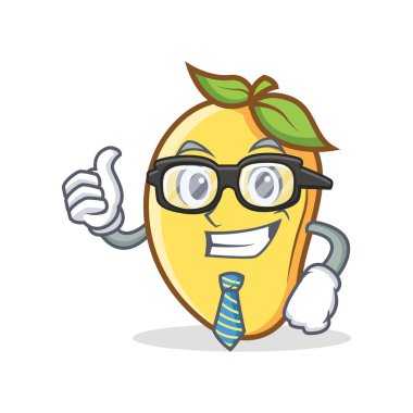 İşadamı mango karakter karikatür maskot