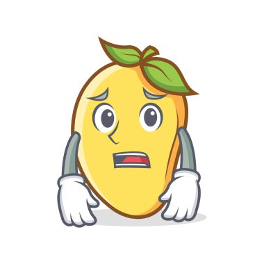 Yazık ki mango karakter karikatür maskot