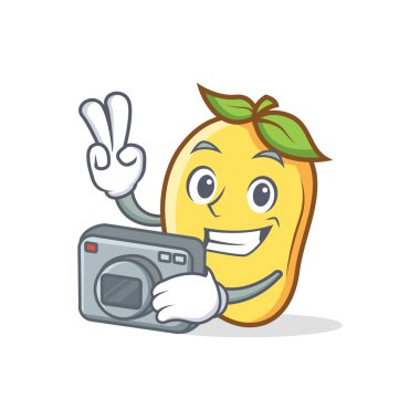 Fotoğraf mango karakter karikatür maskot