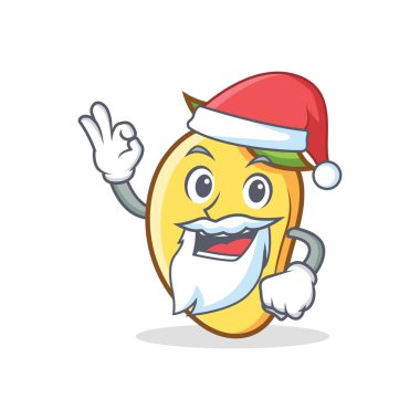 Santa mango karakter karikatür maskot