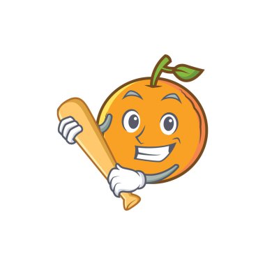 İskambil beyzbol turuncu meyve çizgi film karakteri