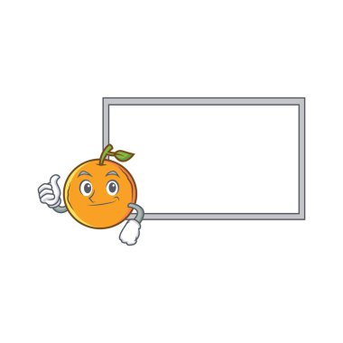 Turuncu meyve Yaşasın kurulu ile karakter karikatür