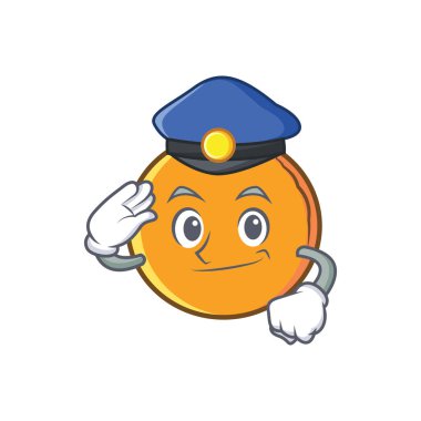 Polis turuncu meyve çizgi film karakteri
