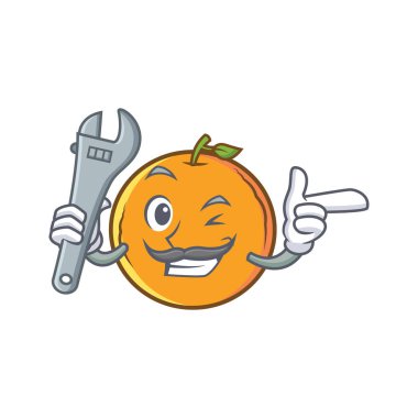 Mekanik turuncu meyve çizgi film karakteri
