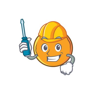 Otomotiv turuncu meyve çizgi film karakteri