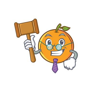 Yargıç turuncu meyve çizgi film karakteri