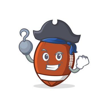 Korsan Amerikan futbolu karakter karikatür