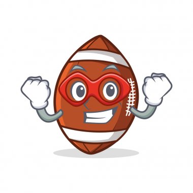 Süper kahraman Amerikan futbolu karakter karikatür