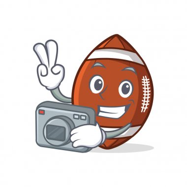 Fotoğraf Amerikan futbolu karakter karikatür