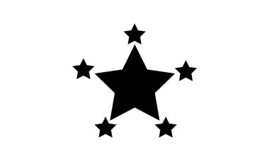 Siyah yıldız tarzı arka plan