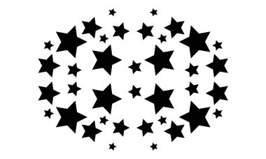 Arka plan siyah yıldız tarzı