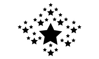 Koleksiyon hisse senedi siyah yıldız tarzı