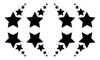 Arka plan siyah vektör yıldız çizim