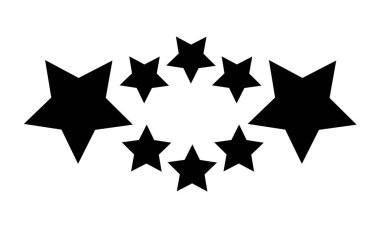 Siyah yıldız tarzı arka plan vektör çizim