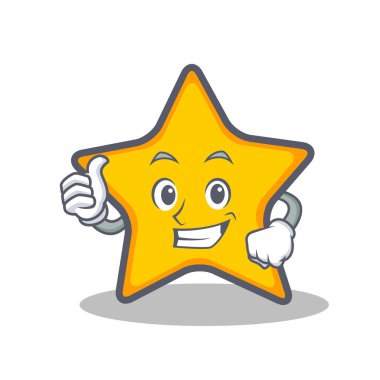 Yıldız karakter karikatür tarzı Yaşasın
