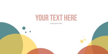 Tasarım kabarcık soyut başlığı Web sitesi