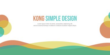 Başlık Web sitesi renkli modern tarzı