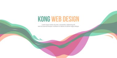 Başlık Web sitesi soyut tasarım renkli stil