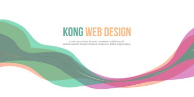 Başlık Web sitesi soyut renkli tasarım