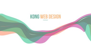 Renkli başlık Web sitesi soyut tasarım