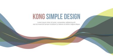 Renkli zarif stili Banner başlığı Web sitesi soyut