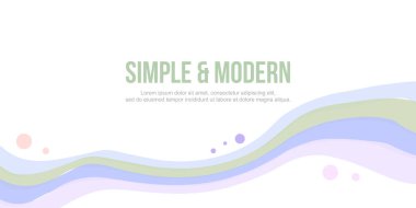 Soyut başlığı Web sitesi dalga beyaz arka plan üzerinde