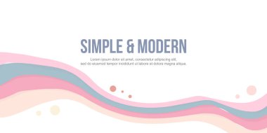 Arka plan üstbilgi Web sitesi pembe dalga