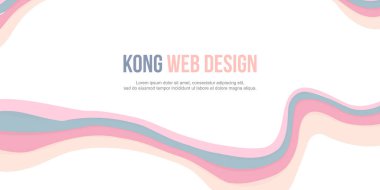 Arka plan üstbilgi Web sitesi dalga tasarımı