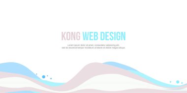 Başlık Web sitesi soyut dalga tarzı