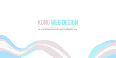 Başlık Web sitesi soyut dalga tarzı basit tasarımı