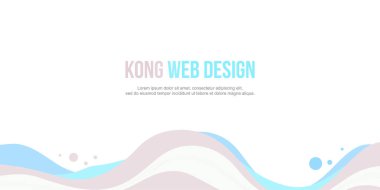 Başlık Web sitesi soyut dalga tarzı koleksiyonu