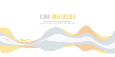 Başlık Web sitesi dalga tasarımı için arka plan
