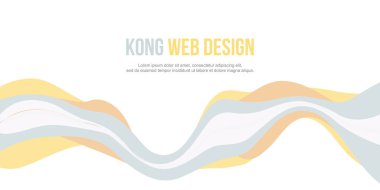 Başlık Web sitesi dalga tasarımı için arka plan