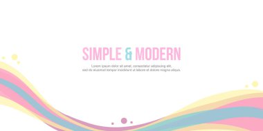 Dalga Tasarım afiş arka plan koleksiyonu