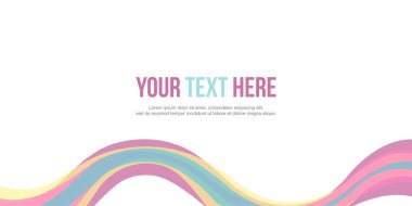 Web sitesi başlığı renkli dalga tasarımı