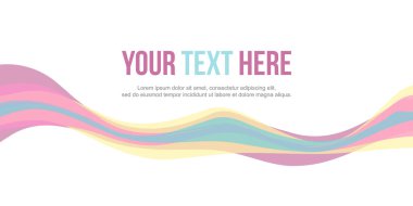 Dalga Tasarım afiş arka plan koleksiyonu