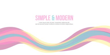 Dalga Tasarım afiş arka plan koleksiyonu