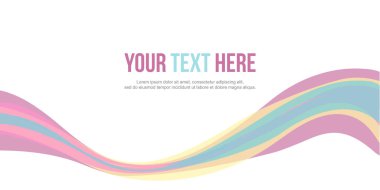 Dalga Tasarım afiş arka plan koleksiyonu