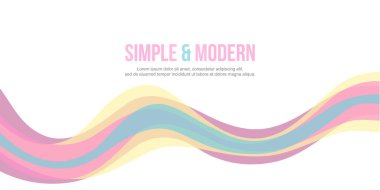 Dalga Tasarım afiş arka plan koleksiyonu