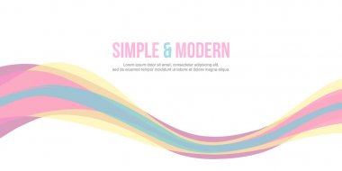 Dalga Tasarım afiş arka plan koleksiyonu