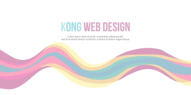 Dalga Tasarım afiş arka plan koleksiyonu