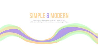 Basit ve modern arka plan tasarım web sitesi başlık