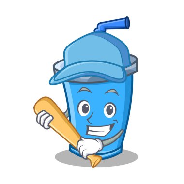 İskambil beyzbol soda içecek karakter karikatür