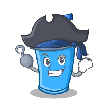 Korsan soda içecek karakter karikatür