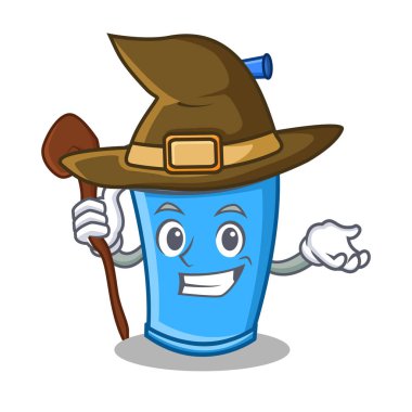 Cadı soda içecek karakter karikatür