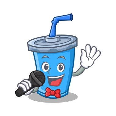 Şarkı soda içmek karakter karikatür