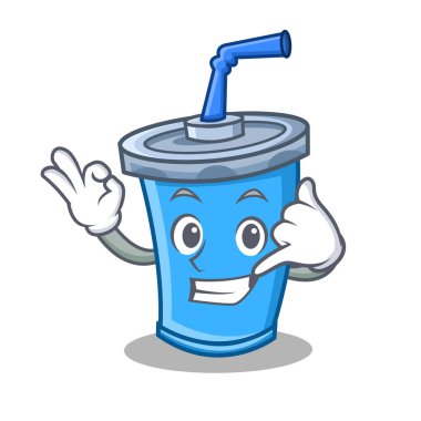 Ara beni Tamam soda içecek karakter karikatür