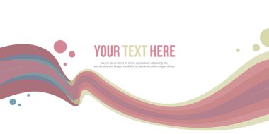 Soyut üstbilgi dalga tasarım koleksiyonu